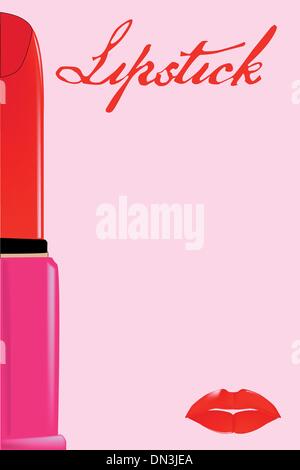 Pagina di rossetto Illustrazione Vettoriale