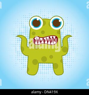 mostro verde Illustrazione Vettoriale