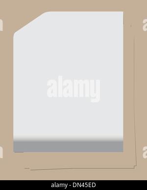 Tagliate i fogli di carta Illustrazione Vettoriale