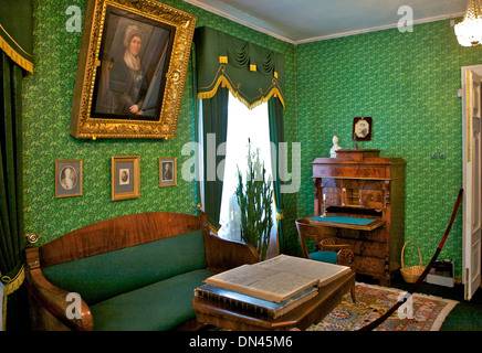 Interno di Volkonsky Manor, Irkutsk Storico Regionale Memorial Decembrists' Museo Irkutz, Siberia, Russia Foto Stock