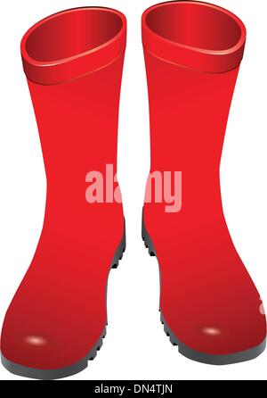 Stivali di gomma Illustrazione Vettoriale