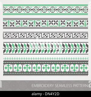 Ornamento di ricamo Illustrazione Vettoriale