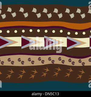Seamless texture con tracce di uccello e zampe degli animali Illustrazione Vettoriale