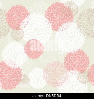 Seamless carino primavera o estate fiori pattern. Sfondo floreale. Illustrazione Vettoriale