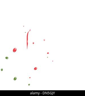 Red Rose isolati su sfondo bianco Illustrazione Vettoriale