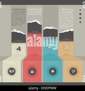 Infografico moderno modello Illustrazione Vettoriale