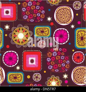 Seamless abstract disegnati a mano pattern Illustrazione Vettoriale