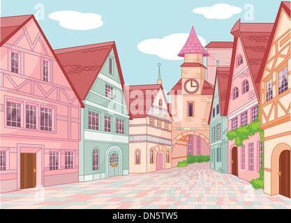 La piccola Europa comune Illustrazione Vettoriale