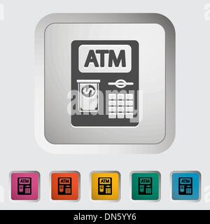 Icona di ATM. Illustrazione Vettoriale