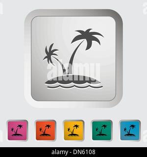 Albero di Palma Illustrazione Vettoriale