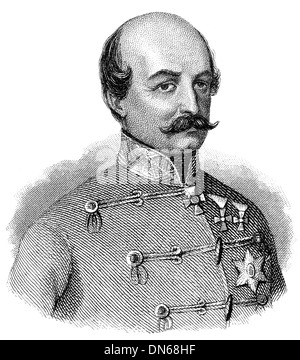 Ritratto del Conte Josip Jelačić di Bužim, 1801 - 1859, il divieto della Croazia, il generale dell esercito Foto Stock