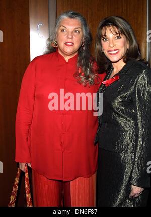 Apr. 29, 2002 - Hollywood, CALIFORNIA, STATI UNITI D'AMERICA - TYNE DALY E KATE LINDER..TV si prende cura di nastro di speranza cerimonia.TV ACADEMY, North Hollywood ca.27 aprile 2002. NINA PROMMER/ 2002 K24824NP(Immagine di credito: © Globo foto/ZUMAPRESS.com) Foto Stock