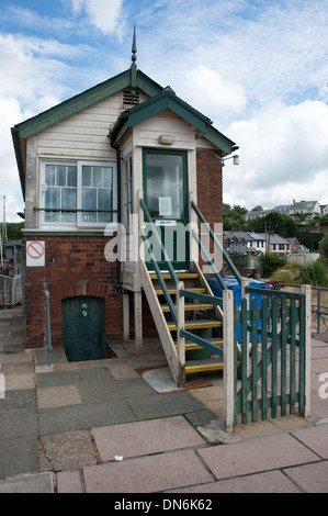 Lostwithiel segnale ferroviario Box edificio elencato Cornwall Regno Unito Foto Stock