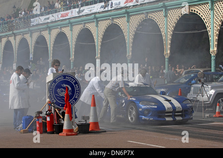 Brighton speed trials. La verifica annuale di controllo e velocità avviene su comando di Madeira. Foto Stock