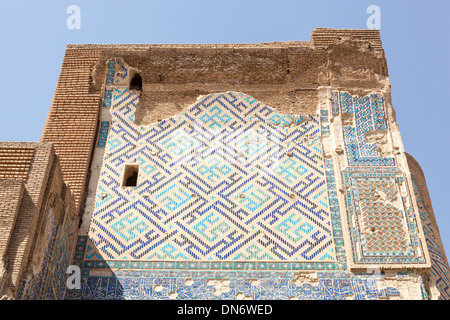 La parte di entrata a Ak Serai Palace, noto anche come Ak Sarai, Ak Saray e Palazzo Bianco, Shakhrisabz, Uzbekistan Foto Stock