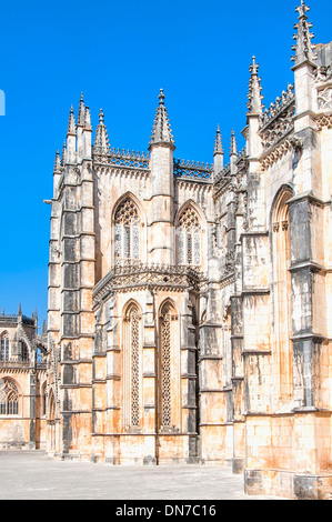 Abbazia domenicana di Santa Maria de Vitoria, Batalha, Estremadura e Ribatejo Provincia, Portogallo Foto Stock