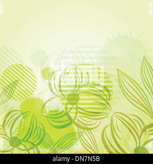 Modello di delicato pastello con fiori colorati. Illustrazione Vettoriale