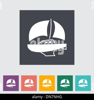 Yacht. Illustrazione Vettoriale