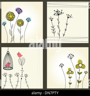 Impostare gli uccelli matura nell'amore. Illustrazione Vettoriale Illustrazione Vettoriale