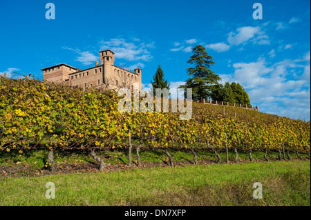 Europa Italia Piemonte Langhe Grinzane Cavour il castello Foto Stock