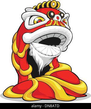 Anno Nuovo Cinese Lion Illustrazione Vettoriale