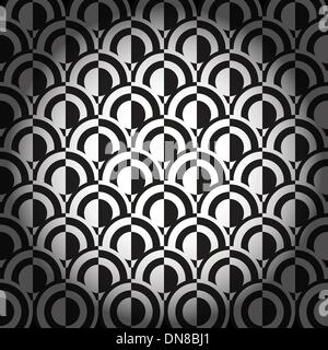 In bianco e nero di sfondo geometrica Illustrazione Vettoriale