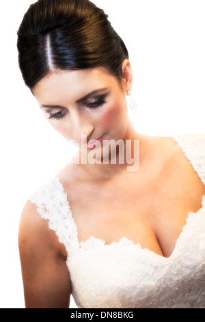 Bella Sposa pronte per essere sposato Foto Stock