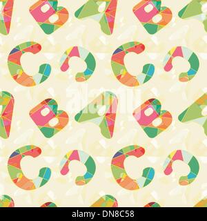Colorata ABC Seamless sfondo Pattern Illustrazione Vettoriale