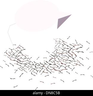 Il caffè nella tazza di misura con i chicchi di caffè Illustrazione Vettoriale