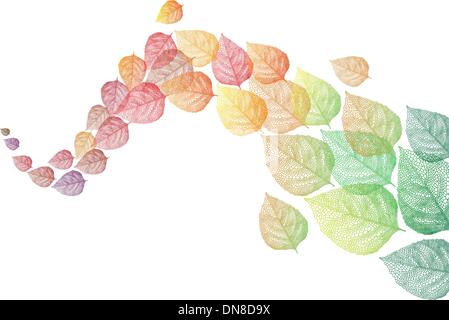 Foglie di autunno, vettore Illustrazione Vettoriale