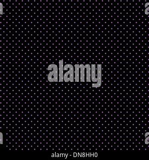 Carino Kawaii Halloween Ghost isolato nero su sfondo puntinato Illustrazione Vettoriale