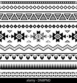 Aztec messicano modello senza giunture Illustrazione Vettoriale