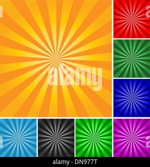 In stile retrò vettore sfondo astratto. Diversi colori e gra Illustrazione Vettoriale