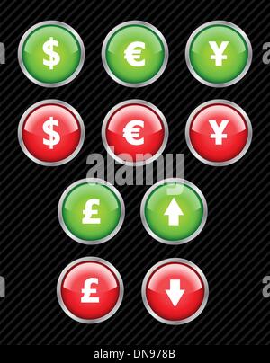 Set di vettore icone interfaccia per tema di business. Facile da modificare, Illustrazione Vettoriale