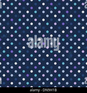 Retrò a pois, texture seamless pattern Illustrazione Vettoriale