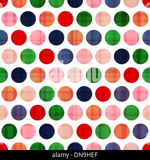 Seamless polka dots pattern Illustrazione Vettoriale