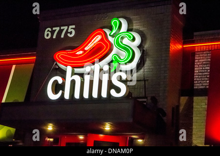 Un ristorante Chili's in West Hills California Foto Stock