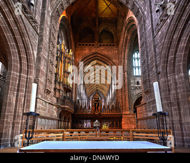 Chester Cathedral è la chiesa madre della Chiesa di Inghilterra diocesi di Chester e si trova nella città di Chester Foto Stock