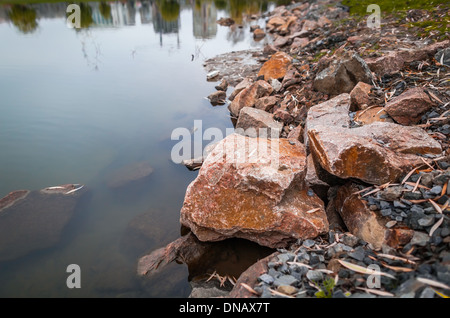 Novembre mattina nel parco in Donetsk, Ucraina Foto Stock