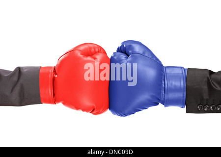 Due guantoni da pugilato Foto Stock