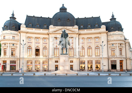 Biblioteca Centrale Università di Bucarest a Bucarest, la capitale della Romania. Foto Stock