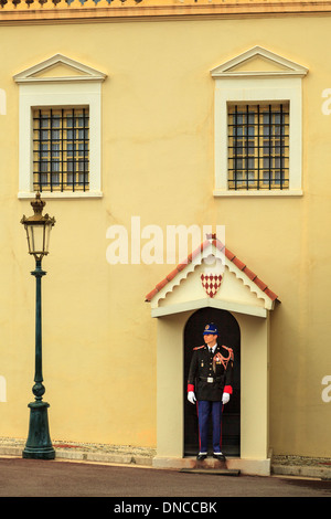 Palace guard,il Palazzo del Principe,Monaco Foto Stock