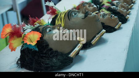 Maschere di carta Foto Stock