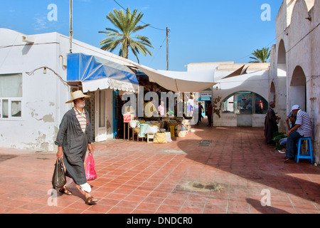 Medina di Houmt Souk, l'isola di Djerba - Tunisia Foto Stock