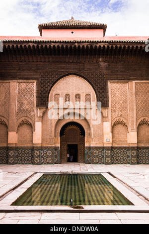 Medersa Ali ibn Yusuf, Marrakech, Marocco Foto Stock