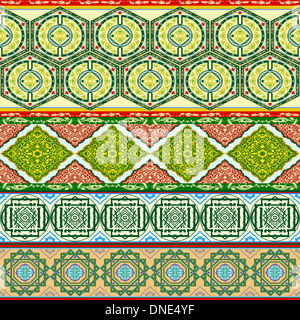 Seamless pattern astratti in stile orientale. Foto Stock