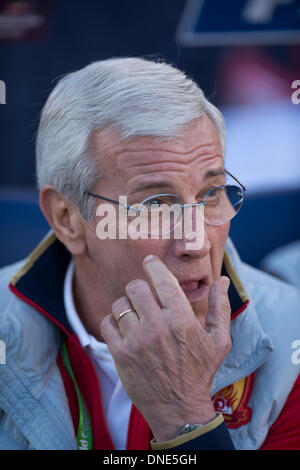 Marrakech, Marocco. Xxi Dec, 2013. Marcello Lippi (Evergrande) Calcio : Club FIFA World Cup Marocco 2013 terzo posto match tra Guangzhou Evergrande 2-3 Atletico Mineiro a Stade de Marrakech in Marrakech, Marocco . © Maurizio Borsari/AFLO/Alamy Live News Foto Stock