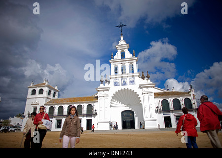 Nostra Signora del Rocio santuario, Almonte, Huelva, Andalusia, Spagna Foto Stock