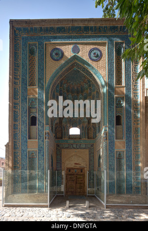 Ingresso khanqah, Santuario di Shaikh Abd al-Samad, Natanz, Iran Foto Stock