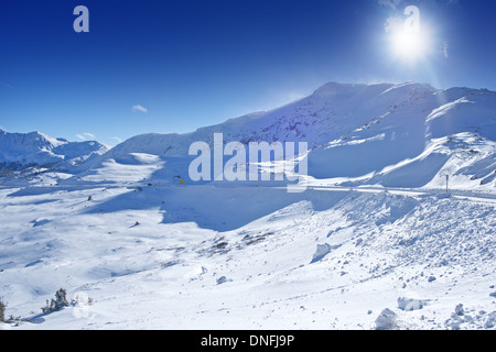 Arapahoe Basin Area, Colorado, Stati Uniti. Colorado Montagne Panorama invernale. Foto Stock